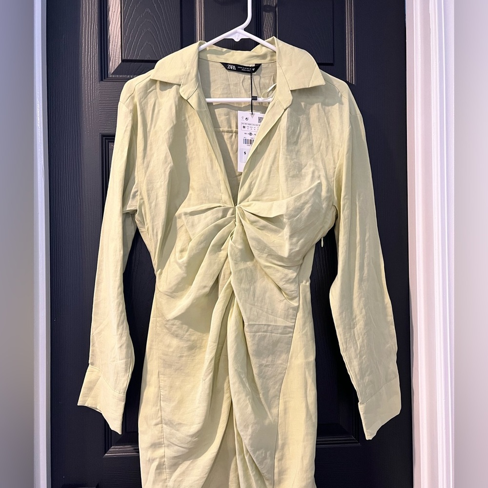 ZARA Light Green Dress